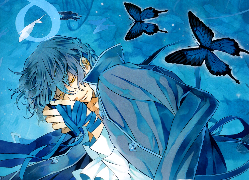 Gilbert with Blue Butterflies