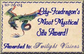 Ldy-Icedragon's Most Mystical Site Award