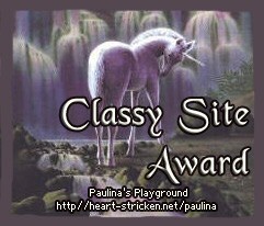 Paulina's Playground Classy Site Award