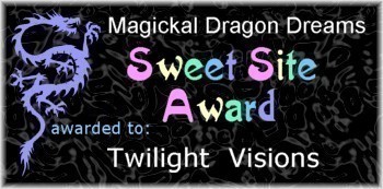 Magickal Dragon Dreams Sweet Site Award