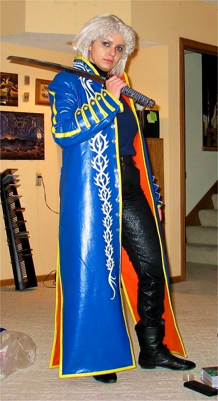 Devil May Cry 3 (DMC 3) Cospaly Vergil Cosplay Vergil Outfit Costume