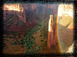 Spider Rock Rainbow